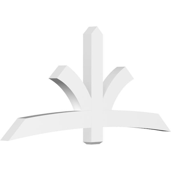 Ekena Millwork Davenport Architectural Grade PVC Gable Bracket, 84"W x 38 1/2"H x 4"D x 6"F, 11/12 Pitch GBP084X39X0406DAV00 - main